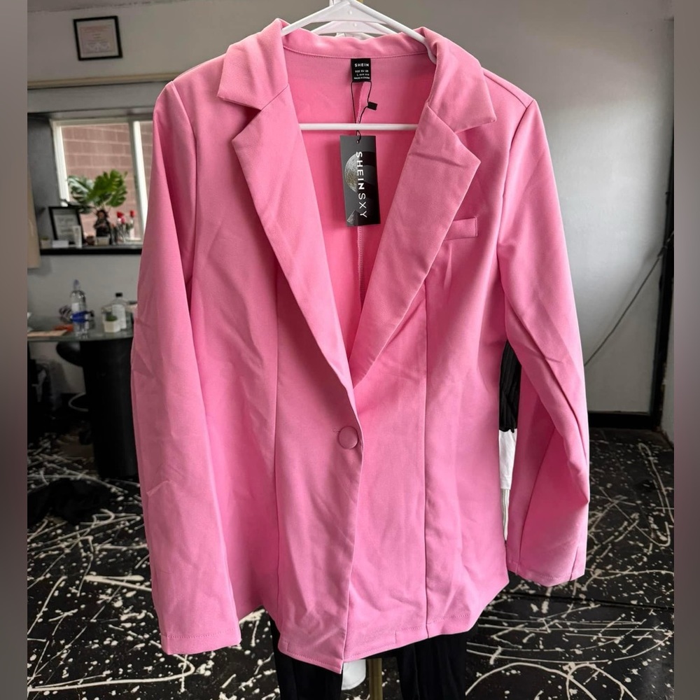 Pink blazer